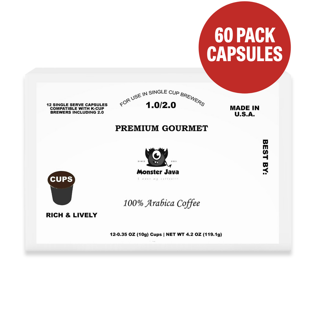 60 Pack Single Serve Coffee Capsules